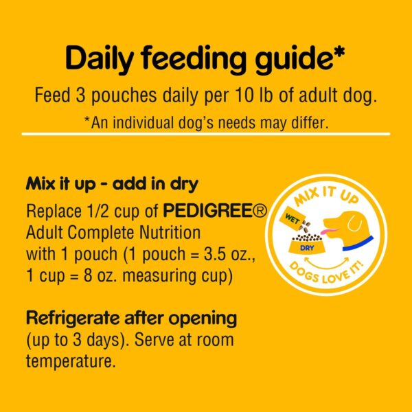 Pedigree CHOICE CUTS in Gravy Adult Soft Wet Meaty Dog Food Variety Pack, (18) 3.5 oz. Pouches - Image 7
