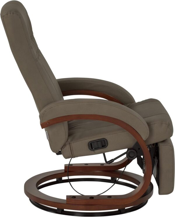 Thomas Payne RV Euro Recliner with Footrest, 360-Degree Swivel, Manual Recline, Measures 26" W x 33" D x 39" H, PolyHyde Vinyl Fabric, Grummond - 2020129901 - Image 7