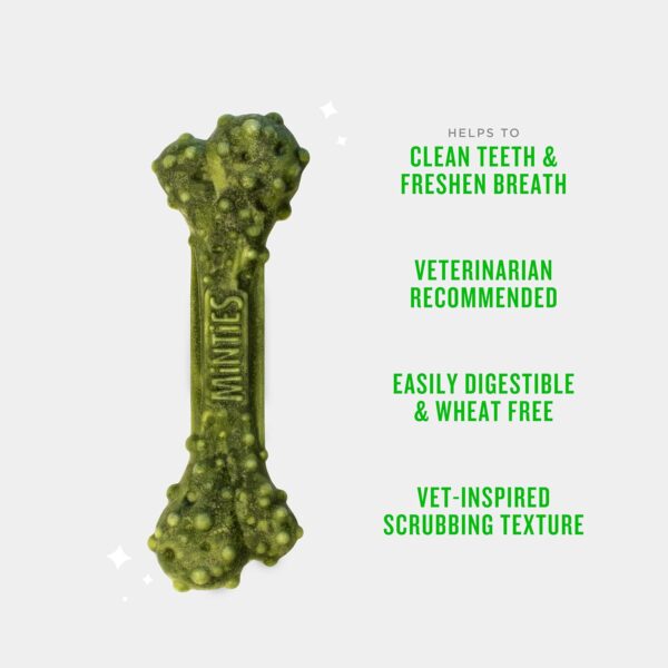 Minties Dental Chews for Dogs, 24 Count, Vet-Recommended Mint-Flavored Dental Treats for Large Dogs Over 50 lbs, Dental Bones Clean Teeth, Fight Bad Breath, and Removes Plaque and Tartar - Image 4