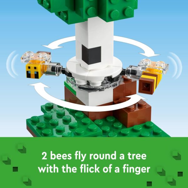 LEGO Minecraft The Bee Cottage Building Set - Construction Toy with Buildable House, Farm, Baby Zombie, and Animal Figures, Game Inspired Birthday Gift Idea for Boys and Girls Ages 8 and Up, 21241 - Image 5