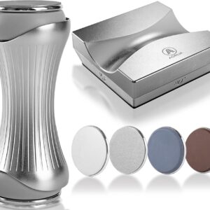 Rolling Knife Sharpener for Straight Edges - Premium Sharpening Kit for all Knife Set - 360 & 600 Diamond - 1000 & 3000 Discs for All Hardness Levels - Gripable Aluminum Body, 4 Angles