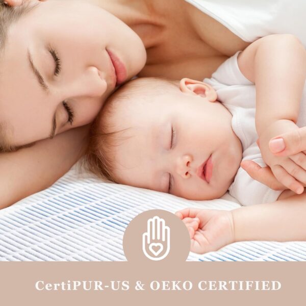 BedStory 3 Inch Firm Mattress Topper Queen Size, Extra Firm Memory Foam Bed Topper for Pain Relief, Cooling Gel Infused High-Density Mattress Pad, Skin-Friendly Non-Slip Cover, CertiPUR-US Certified - Image 5