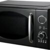 Emerson MWRG0901BK Retro Compact Countertop 800W Microwave Oven with 1,000W Grill Function, LED Display, 5 Power Levels, 8 Auto Menus, Glass Turntable and Child Safe Lock, 0.9 Cu. Ft., Black - Image 4