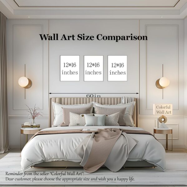 Djmwtb Matisse Picasso Abstract Canvas Wall Art Framed Set of 3 Pink Flower Market Poster Prints Aesthetic Pictures Modern Minimalist Wall Decor Painting for Living Room Bedroom Bathroom 12"x16"x3 - Image 4
