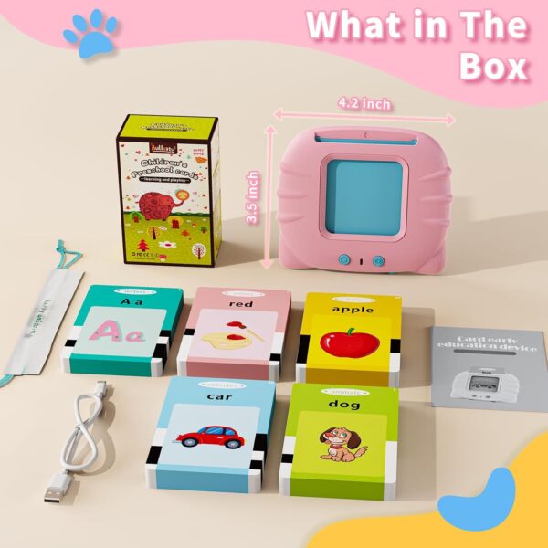Toddler Toys Talking Flash Cards for 2 3 4 5 6 Year Old Boys and Girls, Autism Sensory Toys for Autistic Children, Learning Educational Montessori Speech Therapy 248 Sight Words Kids Gifts - Image 7