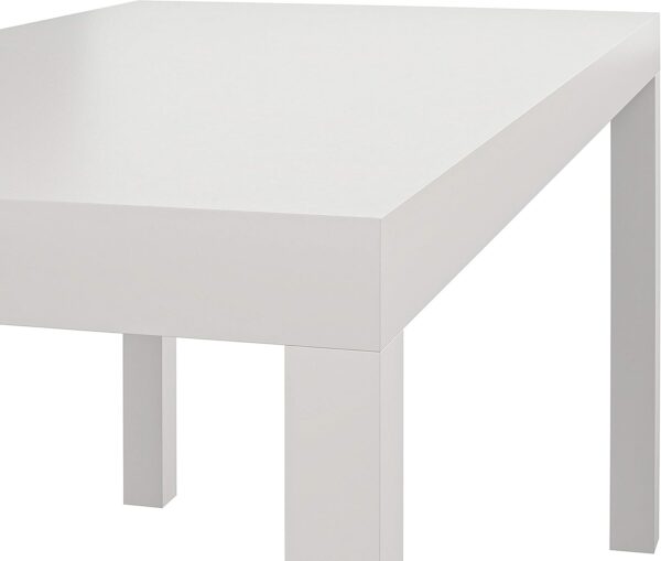 DHP Parsons Modern Coffee Table, White - Image 6