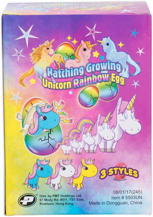 Set of 2 Surprise Growing Hatching Rainbow Egg Kids Toys (Unicorn) - Image 3