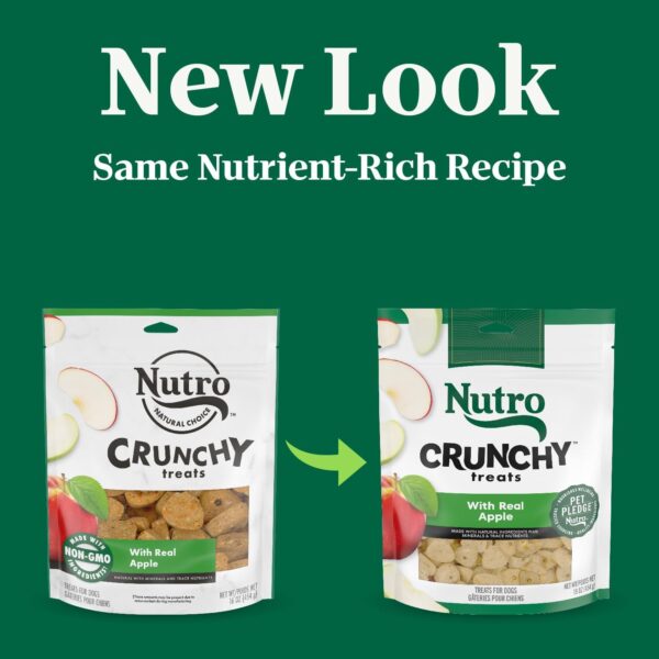 Nutro Crunchy Dog Treats With Real Apple, 16 oz. Bag - Image 3