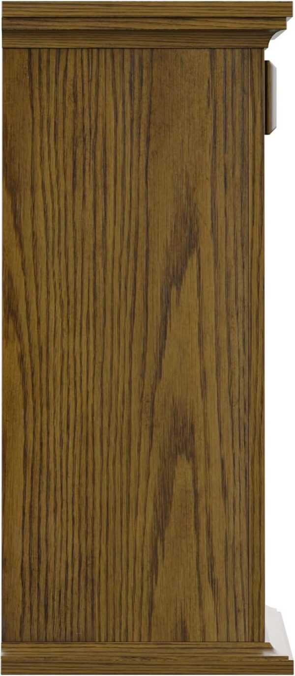duraflame® Wall Mantel with Infrared Quartz Electric Fireplace and Crackling Sound, Burnished Walnut - Image 3