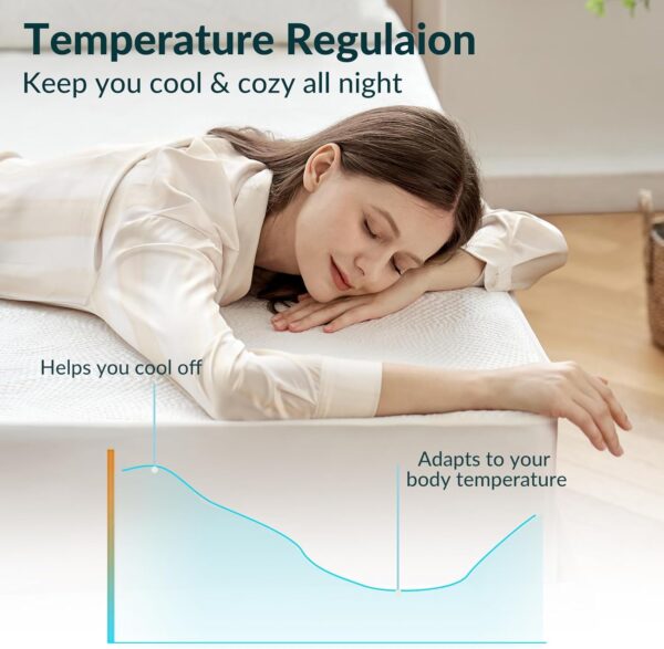 Tina's Home Waterproof Mattress Protector Full Size - Cooling Mattress Cover 3D Air Fabric Noiseless Bed Cover - Pad Protectors Fitted with Deep Pocket 8"- 21" Machine Washable,Light Grey - Image 2