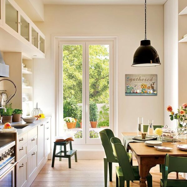 Kitchen Canvas Wall Art Print Kitchen Pictures Wall Decor and Accessories Dining Room Decor With Framed - Image 4