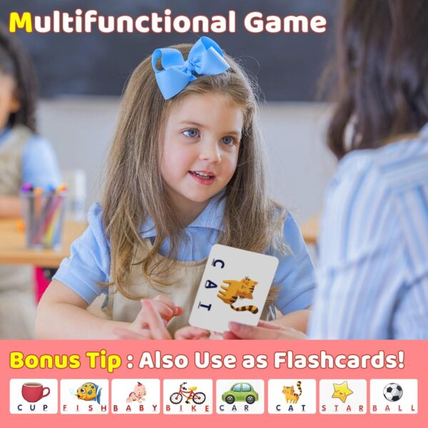 Educational Toys for 3-5 Year Old Girls Gifts, Matching Letter Game Preschool ABC Learning Toys for Kids Ages 4-8 Years, Christmas Birthday Gifts for Toddler Toys Age 2-4 - Image 4