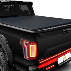 ONINE AWR Soft Roll Up Truck Bed Tonneau Cover Custom Fit 2024 Toyota Tacoma 5ft Short Bed with Track Rail System Bed Rail, Does not fit Trail Edition