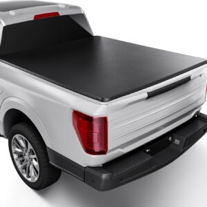 Soft Roll Up Truck Bed Cover Compatible with 2015-2020 Ford F-150 | Styleside 5.5' Bed Black