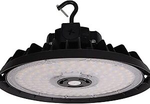 NBL LED UFO High Bay Light | Adj. Wattage 150W/200W/240W | 40,800 Lumens | 5000K Daylight | 120-277Vac | IP65 Waterproof | UL & DLC Listed | Ideal for Warehouse, Factory, Gym, and Industrial Lighting