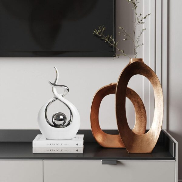 Norrclp Home Decor Modern Abstract Art Ceramic Statue Table Decorations for Dining Room Living Room Office Centerpiece - Image 3