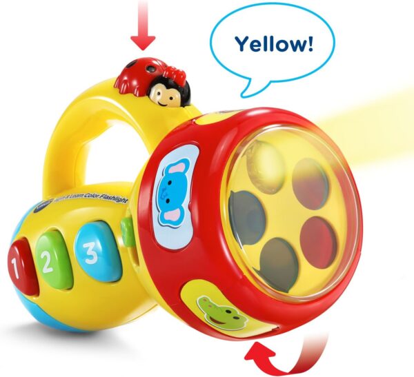 VTech Spin and Learn Color Flashlight, Yellow - Image 2