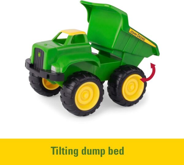 John Deere Sandbox Toys - Includes Dump Truck Toy and Tractor Toy with Loader, Kids Outdoor Toys - Easter Gifts for Kids, Frustration Free Packaging ,Green, Ages 18 Months and Up, 2 Count ( Pack of 1) - Image 3