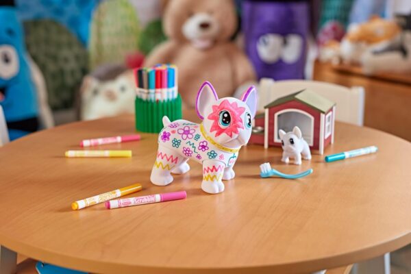 Crayola Scribble Scrubbie Jumbo (6 inch), Posable Kids Toy Animal, French Bulldog Toy, Coloring Gift for Girls & Boys, 3+ - Image 7