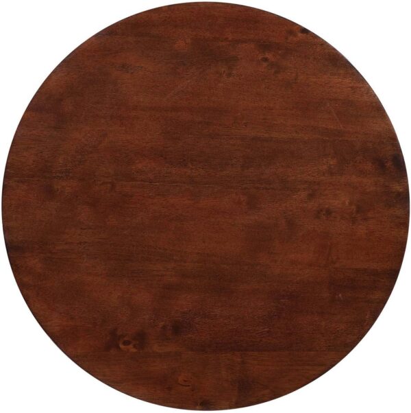 Convenience Concepts American Heritage Round Coffee Table with Shelf, 30(L) x 30(W) x 18"(H), Espresso - Image 6