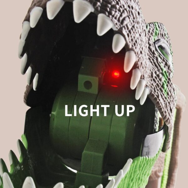 DINOBROS Dinosaur Chomper Toys for Kids with 3 Roar Sounds and Light Jurassic Dinosaurs Grabber Claw T-Rex Reacher Robot Hand Pincher Dino Snapper - Image 7