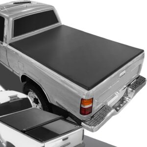 DNA Motoring TTC-RU-051 Pickup Truck Bed Top Roll-Up Vinyl Soft Tonneau Cover Compatible with 1995-2004 Tacoma 6Ft Fleetside / Styleside Bed