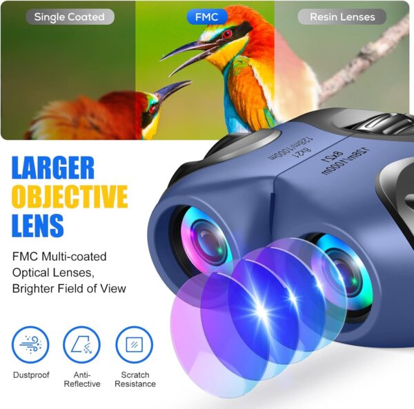 LET'S GO! Binocular for Kids, Compact High Resolution Shockproof Binoculars - Image 4