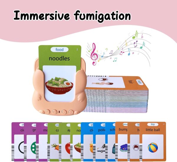 Talking Flash Cards Toddler Toys,Kids Toddler Flash Cards with 224/510 Sight Words,Montessori Toys,Bilingual English-Spanish，Learning Educational Toys for Kids Ages (224-Sight Words) - Image 4