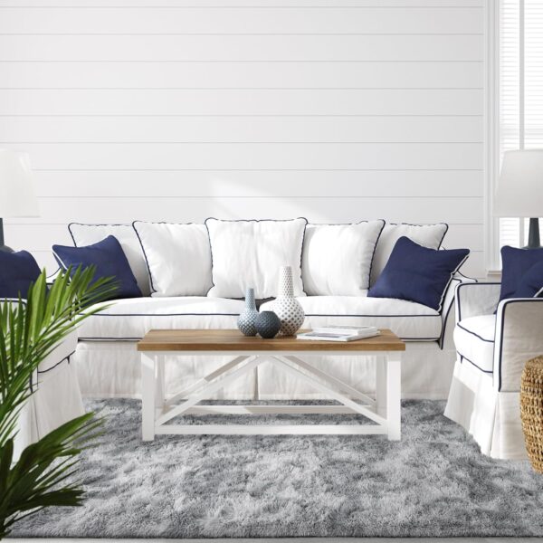 TWINNIS 8x10 Large Shag Area Rugs for Living Room Bedroom, Tie-Dye Light Grey Indoor Super Soft Fuzzy Plush Rugs, Upgrade Anti-Skid Modern Rugs Fluffy Carpets for Kids Room Nursery Home Decor - Image 6