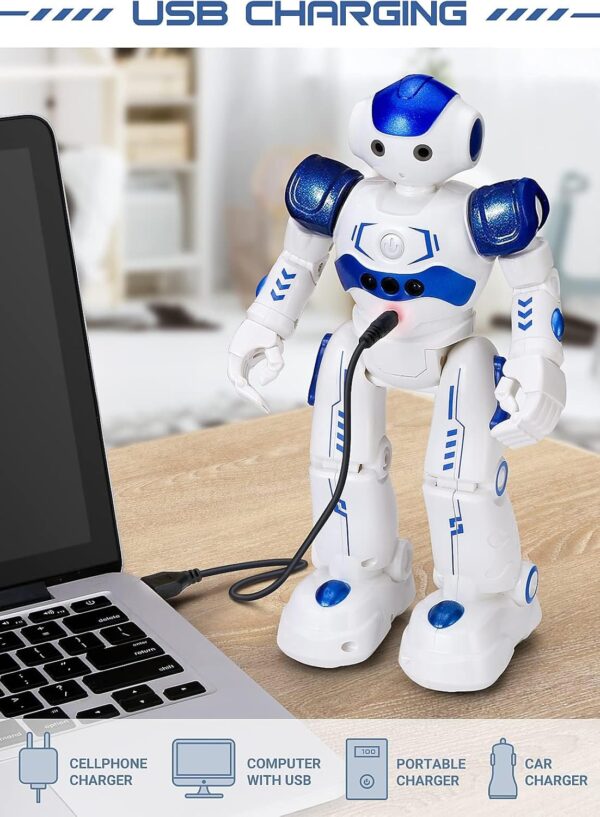 KingsDragon RC Robot Toys for Kids, Gesture & Sensing Programmable Remote Control Smart Robot for Age 3 4 5 6 7 8 Year Old Boys Girls Birthday Gift Present - Image 5