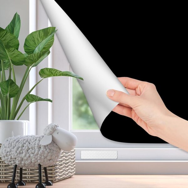 Konohan 20 Pcs Blackout Blind Accessory Window Magnetic Closure Adhesive Curtain Magnets No Drill Magnets for Curtains Baby Nursery Bedroom Room - Image 5
