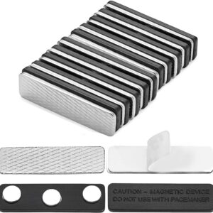 12 Pack Magnetic Curtain Closure for Blackout Blind,Magnetic Curtain Clips with Adhesive for Curtain,Curtain Magnet with 3 Extra-Strong Neodymium Magnets Blackout Blind Accessory