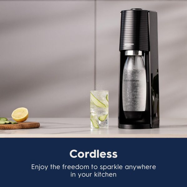 SodaStream Terra Sparkling Water Maker (Black) with CO2, DWS Bottle and Bubly Drop - Image 7