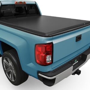 AUTOSAVER88 Tri-Fold Soft Truck Bed Tonneau Cover Compatible with 2014-2018 Chevy Silverado/GMC Sierra 1500 5.8 ft Bed