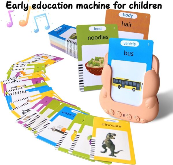 Talking Flash Cards Toddler Toys,Kids Toddler Flash Cards with 224/510 Sight Words,Montessori Toys,Bilingual English-Spanish，Learning Educational Toys for Kids Ages (224-Sight Words) - Image 2