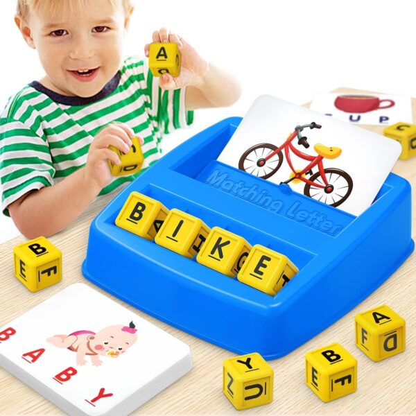 Educational Toys for 3 4 5 Year Old Boys Gift, Matching Letter Game Preschool ABC Learning Toys for Kids Ages 4-8 Years, Christmas Birthday Gifts for 3-6 Year Old Boys Toddler Toys Age 2-4