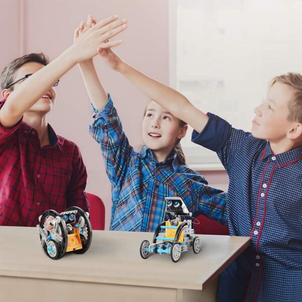 Sillbird STEM 12-in-1 Education Solar Robot Toys for Boys Ages 8-13, DIY Building Science Experiment Kit Birthday Gifts for Kids 8 9 10 11 12 13 Years Old, Solar Powered by The Sun - Image 5