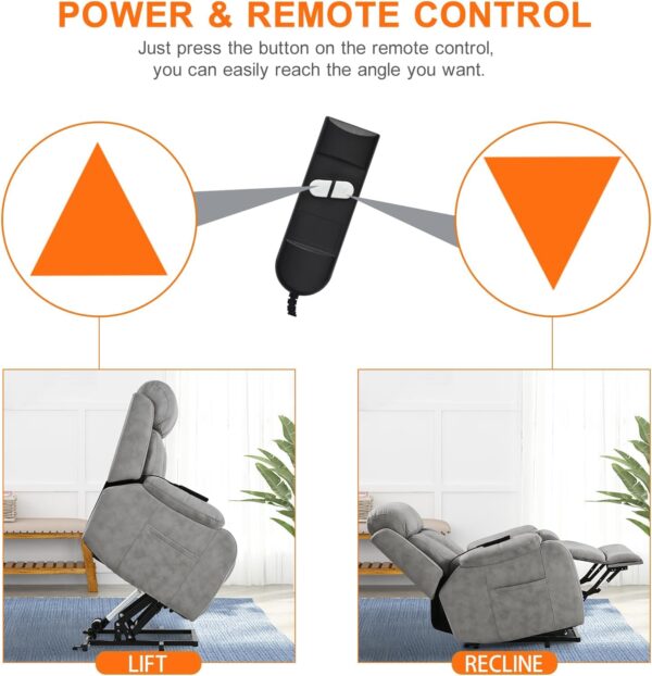 Small Power Lift Recliners Chair for Elderly - Image 3