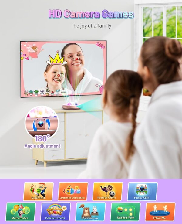 Unicorn Electronic Dance Mat for Kids and Adults - Wireless Dance Pad for TV with HD Camera, Plug and Play Double User Dance Mat Game, Christmas and Birthday Gift Toys for Girls and Boys - Image 4