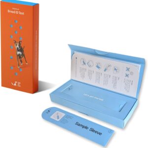 Dna My Dog Premium Test – Premium Breed ID Over 300 Breeds Plus Genetic Age Test, Wolf/Coyote DNA and Mixed Breed Identification, Non-Invasive Cheek Swab for Puppies to Adult Dogs