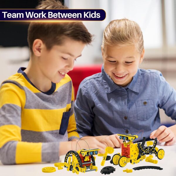 Solar Robot Toys for Kids Ages 8-12, 12-in-1 STEM Projects Science Kits for 8-13 9 10 11 Year Old Teen Boys Girls, 190Pcs DIY Building Experiment Education Sets, Christmas Birthday Gifts Ideas. - Image 6