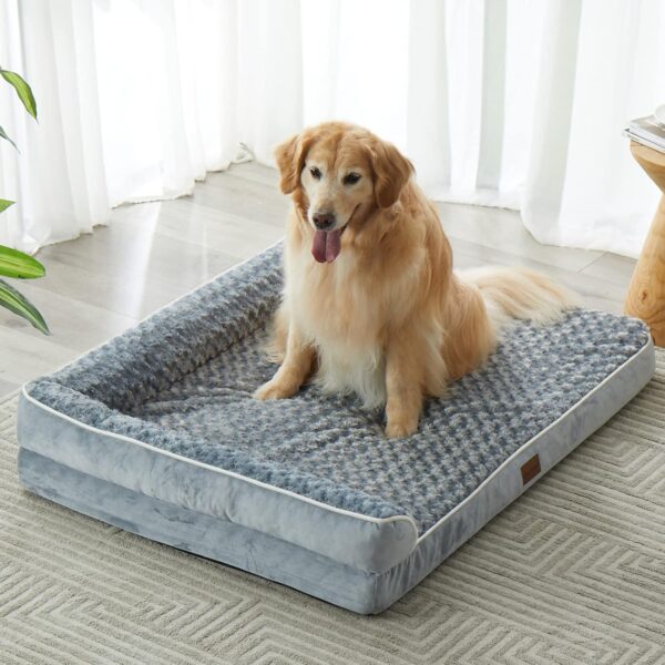 BFPETHOME Orthopedic Dog Beds for Large Dogs-Waterproof Sofa Dog Bed with Removable Washable Cover, Large Dog Bed with Waterproof Lining and Nonskid Bottom,Pet Bed for Large Dogs - Image 8