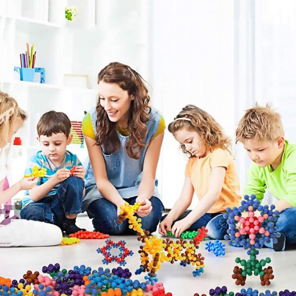 TOMYOU 400 Pieces Building Blocks Kids STEM Toys Educational Building Toys Discs Sets Interlocking Solid Plastic for Preschool Kids Boys and Girls Aged 3+, Safe Material Creativity - Image 5