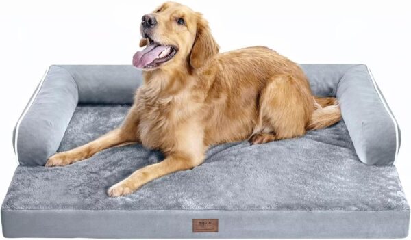 Large Dog Bed Orthopedic Washable - Beds Bolster - Medium XL XLarge Big Dogs - Memory Foam Couch Sofa - Waterproof with Removable Cover - Image 9