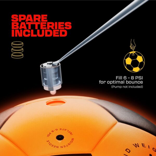Light Up Soccer Ball - Glow in the Dark - NO 5 - Sports Gear Gifts for Boys & Girls 8-15+ Year Old - Kids, Teens Gift Ideas - Cool Boy Toys Ages 8 9 10 11 12 13 14 15 Glowing Night Activity - Image 7