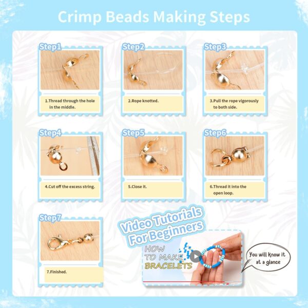 Dowsabel Clay Beads Bracelet Making Kit for Girls Toys, 4000Pcs Preppy Clay Beads for Bracelet Jewelry Making, Friendship Bracelets DIY Arts and Crafts Teen Girl Gifts Toys for Ages 6-13 - Image 4