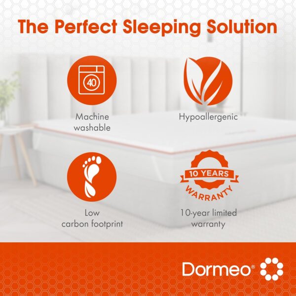 Dormeo Split King Mattress Topper - OctaspringⓇ Technology Premium Mattress Topper, Relieving Pressure Points and Optimal Back Support - Cooling Mattress Topper with Anti-Slip Bottom, 3 inch - Image 7