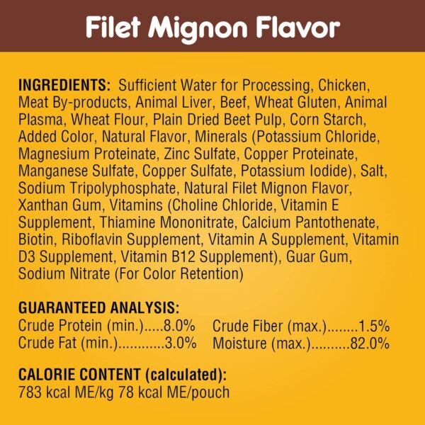 Pedigree CHOICE CUTS in Gravy Adult Soft Wet Meaty Dog Food Variety Pack, (18) 3.5 oz. Pouches - Image 5