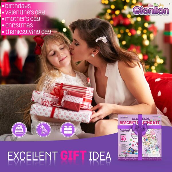 Gionlion Friendship Bracelet Kit Concert Bracelets Merch, 5200 Pcs Clay Beads Bracelet Making Kit for Beginner, DIY Arts and Crafts Teen Girl Gifts Toys for Ages 6-13 - Image 7