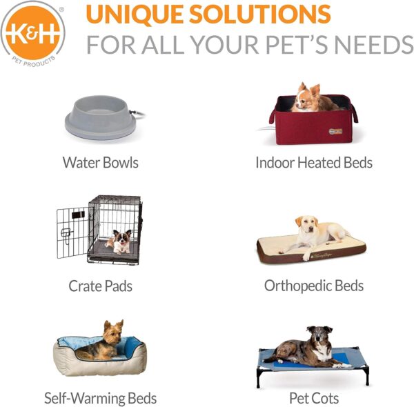 K&H Pet Products Elevated Cooling Outdoor Dog Bed Portable Raised Dog Cot Replacement Cover Only Chocolate/Black Mesh Large 42 X 30 Inches (Cot NOT Included) - Image 7